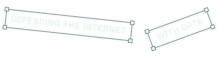 Optima brand elements 'Defending the Internet with Data'