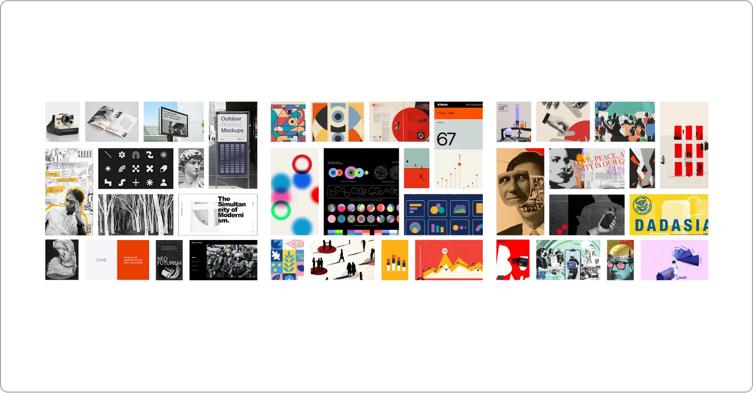 Reset Tech Moodboards